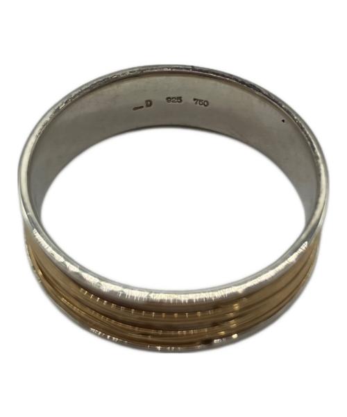 DAN TOMIMATSU（ダントミマツ）DAN TOMIMATSU (ダントミマツ) SPOOL RING LONG　スプールリングロング ゴールド×シルバー サイズ:18号の古着・服飾アイテム