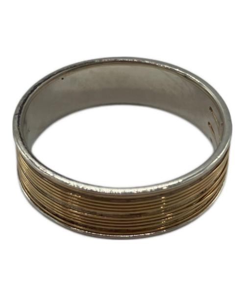 DAN TOMIMATSU（ダントミマツ）DAN TOMIMATSU (ダントミマツ) SPOOL RING LONG　スプールリングロング ゴールド×シルバー サイズ:18号の古着・服飾アイテム