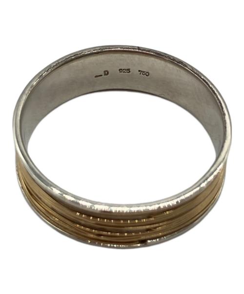 DAN TOMIMATSU（ダントミマツ）DAN TOMIMATSU (ダントミマツ) SPOOL RING LONG　スプールリングロング ゴールド×シルバー サイズ:18号の古着・服飾アイテム