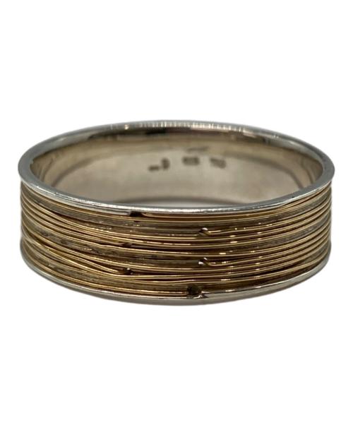 DAN TOMIMATSU（ダントミマツ）DAN TOMIMATSU (ダントミマツ) SPOOL RING LONG　スプールリングロング ゴールド×シルバー サイズ:18号の古着・服飾アイテム