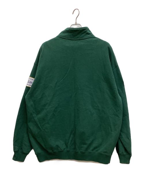 X-LARGE（エクストララージ）X-LARGE (エクストララージ) レコーズハーフジッププルオーバースウェット　モックネックスウェット グリーン サイズ:XLの古着・服飾アイテム