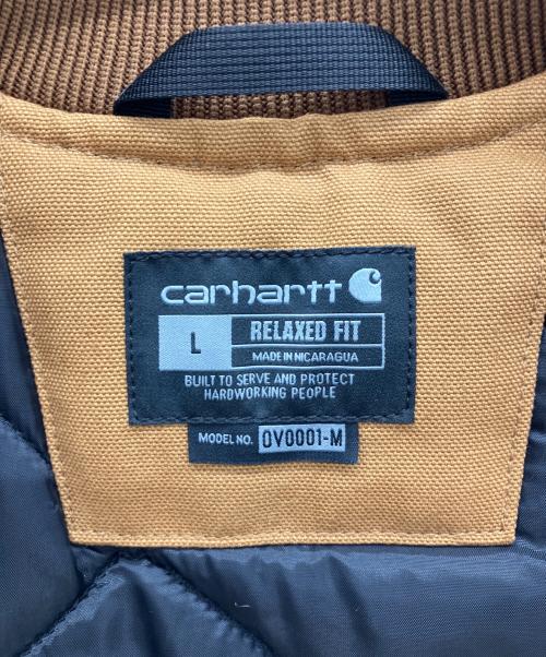 CarHartt（カーハート）CarHartt (カーハート) DUCK VEST ダック ベスト ブラウン サイズ:Ｌの古着・服飾アイテム