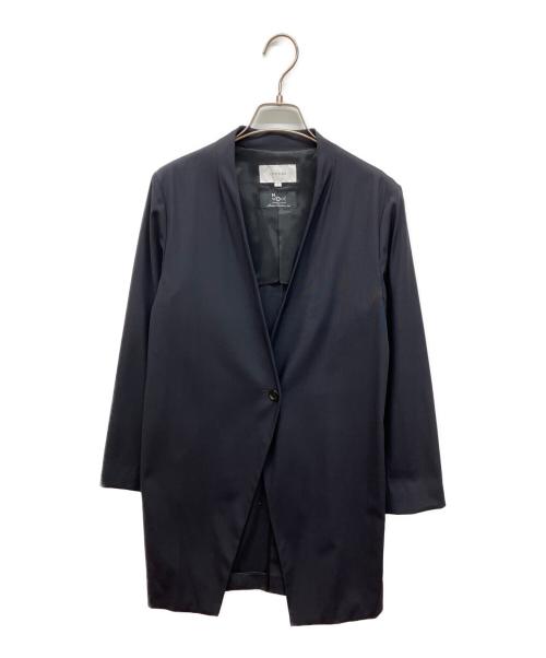 UNTITLED（アンタイトル）UNTITLED (アンタイトル) ノーカラーコート ネイビー サイズ:3の古着・服飾アイテム