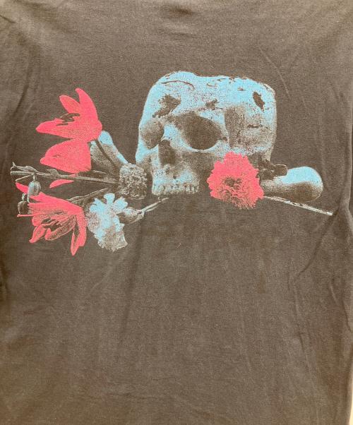 stussy（ステューシー）stussy (ステューシー) 00’ｓ 紺タグ スカルフラワープリントTシャツ ネイビー サイズ:Mの古着・服飾アイテム