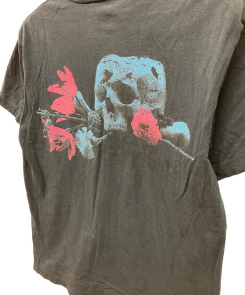 stussy（ステューシー）stussy (ステューシー) 00’ｓ 紺タグ スカルフラワープリントTシャツ ネイビー サイズ:Mの古着・服飾アイテム