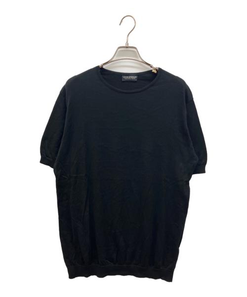 JOHN SMEDLEY（ジョンスメドレー）JOHN SMEDLEY (ジョンスメドレー) シーアイランドコットンニット ブラック サイズ:Ｌの古着・服飾アイテム