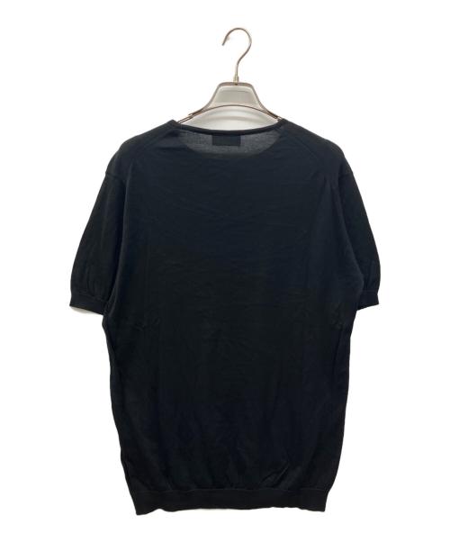 JOHN SMEDLEY（ジョンスメドレー）JOHN SMEDLEY (ジョンスメドレー) シーアイランドコットンニット ブラック サイズ:Ｌの古着・服飾アイテム