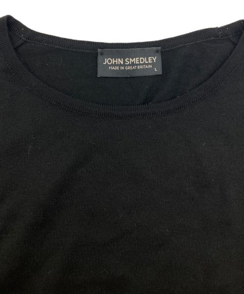 JOHN SMEDLEY（ジョンスメドレー）JOHN SMEDLEY (ジョンスメドレー) シーアイランドコットンニット ブラック サイズ:Ｌの古着・服飾アイテム