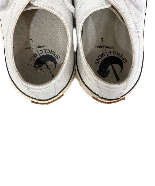 SPINGLE MOVE（スピングルムーヴ）SPINGLE MOVE (スピングルムーヴ) ローカットレザースニーカー ホワイト サイズ:Ｌの古着・服飾アイテム