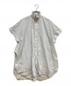 08sircusゼロエイトサーカス）の古着「Recycling nylon poncho　リサイクリングナイロンポンチョ」｜ライトグレー