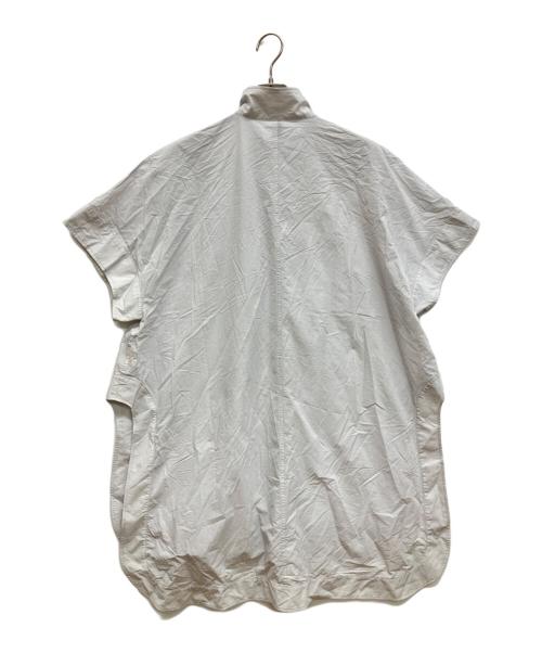 08sircus（ゼロエイトサーカス）08sircus (ゼロエイトサーカス) Recycling nylon poncho　リサイクリングナイロンポンチョ ライトグレー サイズ:1の古着・服飾アイテム