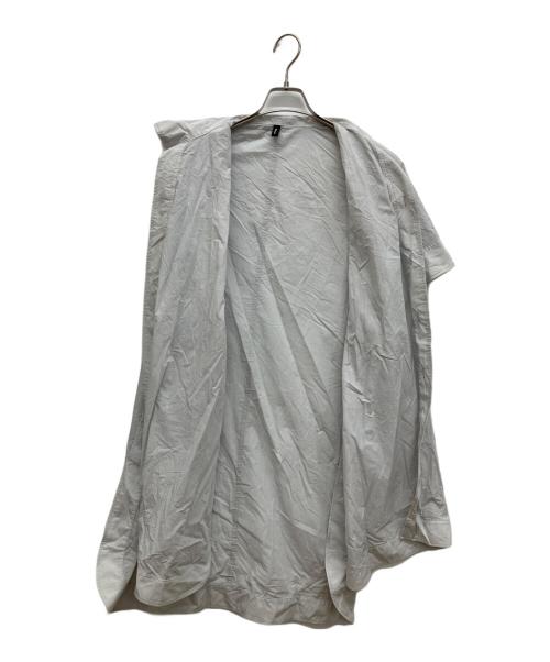 08sircus（ゼロエイトサーカス）08sircus (ゼロエイトサーカス) Recycling nylon poncho　リサイクリングナイロンポンチョ ライトグレー サイズ:1の古着・服飾アイテム