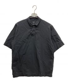 teatora（テアトラ）の古着「CAPSULESNAP POLO SHIRT DR　カプセルスナップポロシャツ」｜ブラック