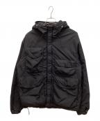 C.P COMPANYシーピーカンパニー）の古着「MEDIUM JACKET IN CHROME-Rミディアム ジャケット イン クローム アール（or クロム アール）　ゴーグル中綿ジャケット　」｜ブラック