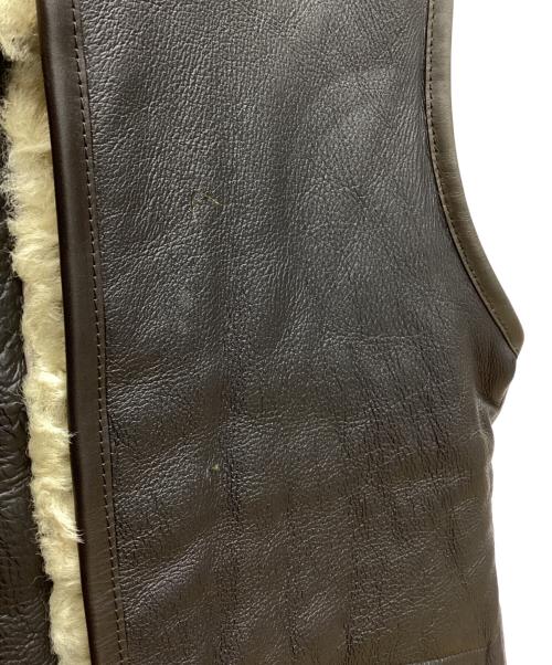 MORGAN MEMPHIS BELLE（モーガン メンフィス ベル）MORGAN MEMPHIS BELLE (モーガン メンフィス ベル) D-1ムートンベスト ブラウン サイズ:Ｓの古着・服飾アイテム