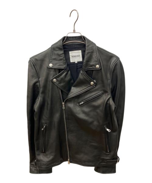 VOGUISH（ボーギッシュ）VOGUISH (ボーギッシュ) カウレザーダブルライダースジャケット ブラック サイズ:Ｍの古着・服飾アイテム