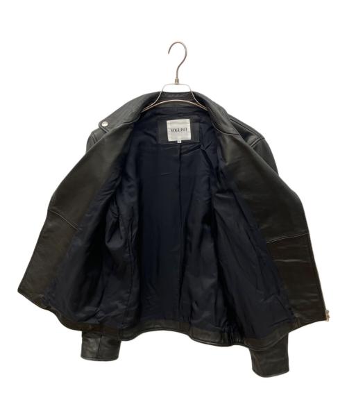 VOGUISH（ボーギッシュ）VOGUISH (ボーギッシュ) カウレザーダブルライダースジャケット ブラック サイズ:Ｍの古着・服飾アイテム