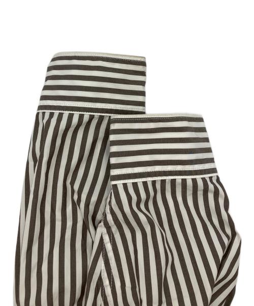 jieda（ジエダ）jieda (ジエダ) STAND COLLAR LONG SHIRT　スタンドカラーロングシャツ ブラウン サイズ:SIZE1の古着・服飾アイテム