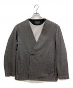 UNITED TOKYOユナイテッドトーキョー）の古着「カラーレスジャケット　ノーカラージャケット」｜ブラック