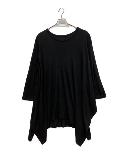 Y's（ワイズ）Y's (ワイズ) アシメロングワンピース ブラック サイズ:2の古着・服飾アイテム