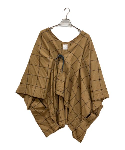 SOU・SOU（ソウソウ）SOU・SOU (ソウソウ) 羽織ジャケット　ポンチョ ブラウン サイズ:FREEの古着・服飾アイテム