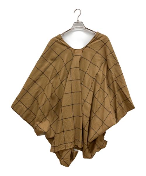 SOU・SOU（ソウソウ）SOU・SOU (ソウソウ) 羽織ジャケット　ポンチョ ブラウン サイズ:FREEの古着・服飾アイテム