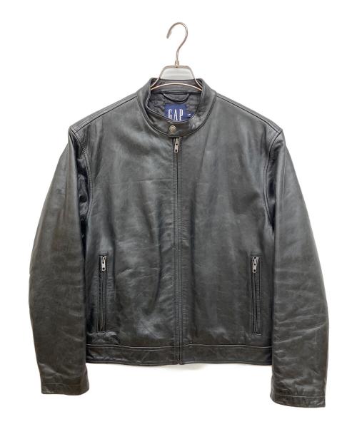 GAP（ギャップ）GAP (ギャップ)  00Ｓ OLD シングルレザージャケット  ブラック サイズ:Sの古着・服飾アイテム