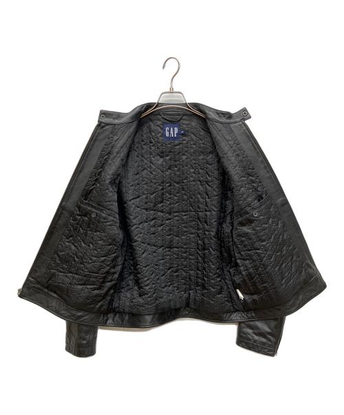 GAP（ギャップ）GAP (ギャップ)  00Ｓ OLD シングルレザージャケット  ブラック サイズ:Sの古着・服飾アイテム