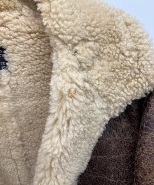 AVIREX（アヴィレックス）AVIREX (アヴィレックス) TYPEB-9 ムートンジャケット　フライトジャケット ブラウン サイズ:38の古着・服飾アイテム