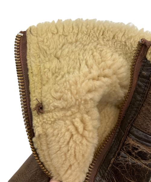 AVIREX（アヴィレックス）AVIREX (アヴィレックス) TYPEB-9 ムートンジャケット　フライトジャケット ブラウン サイズ:38の古着・服飾アイテム