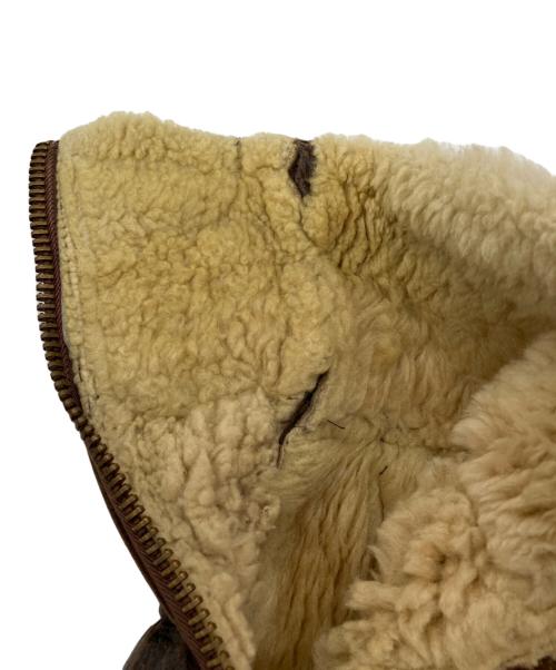 AVIREX（アヴィレックス）AVIREX (アヴィレックス) TYPEB-9 ムートンジャケット　フライトジャケット ブラウン サイズ:38の古着・服飾アイテム