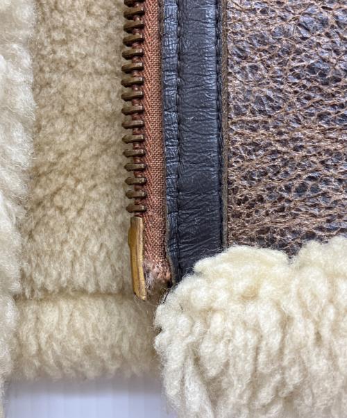 AVIREX（アヴィレックス）AVIREX (アヴィレックス) TYPEB-9 ムートンジャケット　フライトジャケット ブラウン サイズ:38の古着・服飾アイテム