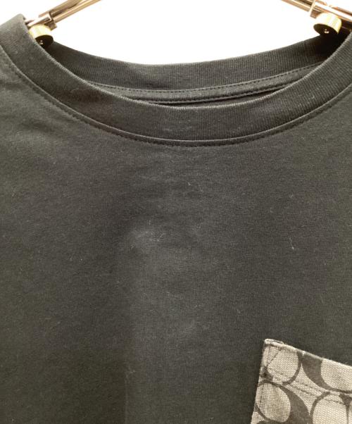 COACH（コーチ）COACH (コーチ) シグネチャー ロング スリーブ Tシャツ ブラック サイズ:Ｓの古着・服飾アイテム