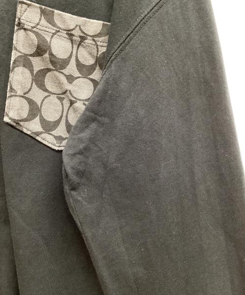 COACH（コーチ）COACH (コーチ) シグネチャー ロング スリーブ Tシャツ ブラック サイズ:Ｓの古着・服飾アイテム