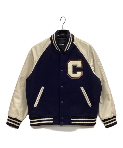 COACH（コーチ）COACH (コーチ) ヴァーシティ ジャケット　スタジャン ネイビー サイズ:Mの古着・服飾アイテム