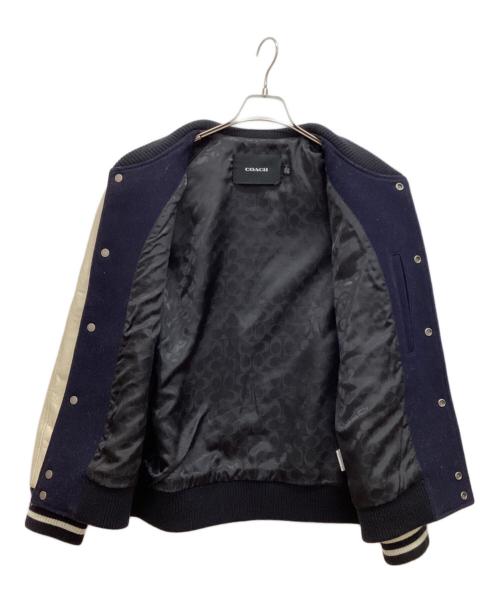 COACH（コーチ）COACH (コーチ) ヴァーシティ ジャケット　スタジャン ネイビー サイズ:Mの古着・服飾アイテム