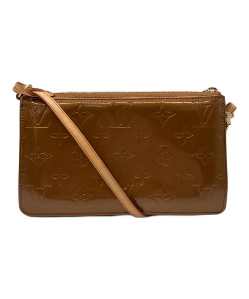 LOUIS VUITTON（ルイ ヴィトン）LOUIS VUITTON (ルイ ヴィトン) モノグラムヴェルニ レキシトン アクセサリーポーチ　ハンドバッグ ブロンズの古着・服飾アイテム