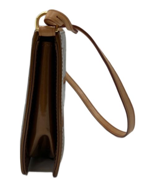 LOUIS VUITTON（ルイ ヴィトン）LOUIS VUITTON (ルイ ヴィトン) モノグラムヴェルニ レキシトン アクセサリーポーチ　ハンドバッグ ブロンズの古着・服飾アイテム
