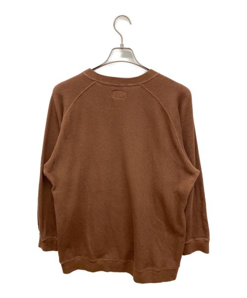 THE UNION（ザ ユニオン）THE UNION (ザ ユニオン) THERMAL L/S SWEAT ブラウン サイズ:40の古着・服飾アイテム
