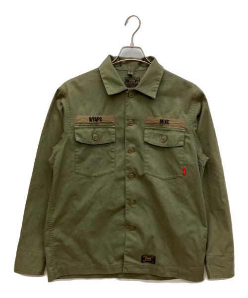 WTAPS（ダブルタップス）WTAPS (ダブルタップス) バッズ ロングスリーブ シャツ カーキ サイズ:2の古着・服飾アイテム