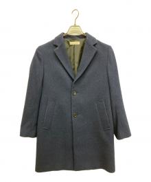 BEAUTY&YOUTH（ビューティーアンドユース）の古着「ソリッド メルトン チェスターコート」｜ネイビー