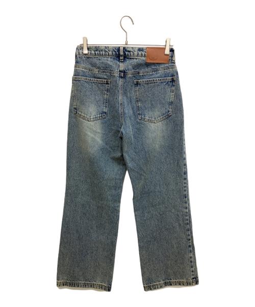 LURAKU（ルラク）LURAKU (ルラク) セミフレアウォッシュデニムパンツ インディゴ サイズ:Ｓの古着・服飾アイテム