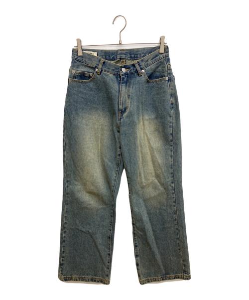 LURAKU（ルラク）LURAKU (ルラク) セミフレアウォッシュデニムパンツ インディゴ サイズ:Ｓの古着・服飾アイテム