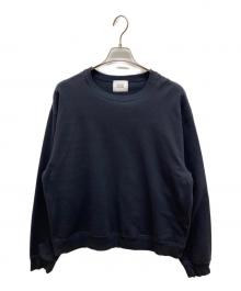 UNITED ARROWS & SONS（ユナイテッドアローズ アンド サンズ）の古着「ストレッチクルーネックスウェットシャツ」｜ブラック
