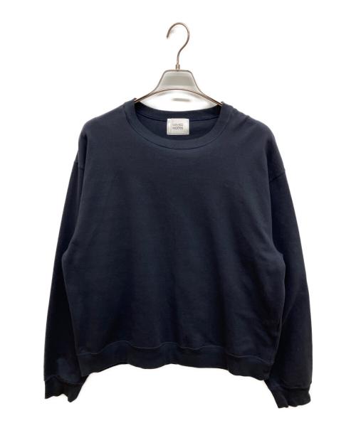 UNITED ARROWS & SONS（ユナイテッドアローズ アンド サンズ）UNITED ARROWS & SONS (ユナイテッドアローズ アンド サンズ) ストレッチクルーネックスウェットシャツ ブラック サイズ:XLの古着・服飾アイテム