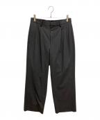 BEAUTY&YOUTHビューティーアンドユース）の古着「チョークストライプスラックス」｜ブラック