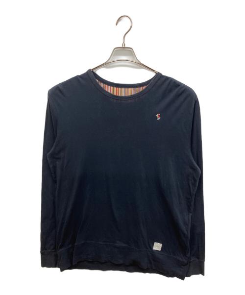 PAUL SMITH（ポールスミス）PAUL SMITH (ポールスミス) クリスタルラビット刺繍カットソー　ロングスリーブTシャツ ブラック サイズ:Lの古着・服飾アイテム