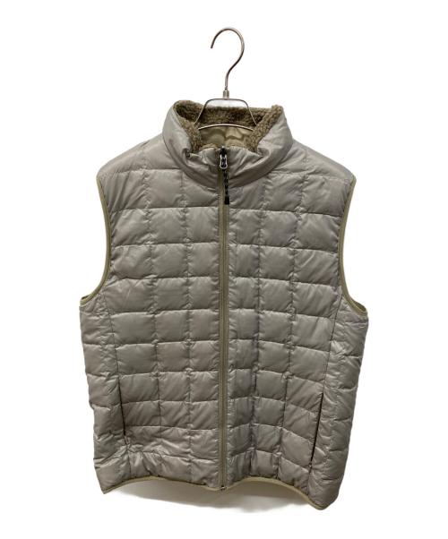 TAION（タイオン）TAION (タイオン) リバーシブルダウンフリースベスト ベージュ サイズ:Mの古着・服飾アイテム