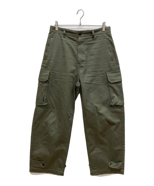 cornier（コルニエ）CORNIER (コルニエ) COTTON M-47 CARGO PANTS　コットンM-47カーゴパンツ カーキ サイズ:Mの古着・服飾アイテム