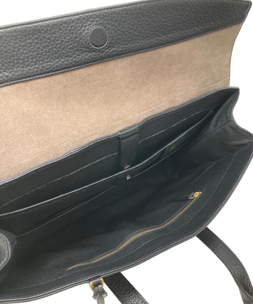 ETiAM（エティアム）ETiAM (エティアム) シュリンクフラップブリーフケース ブラックの古着・服飾アイテム